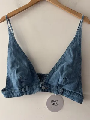 Princess Polly NEW! Denim Blue Paige Top thumbnail 2