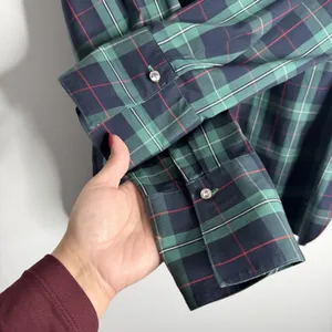 NWT Talbots Perfect Popover Blouse 10 Preppy Workwear Casual Green‎ Tartan Plaid thumbnail 8