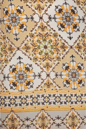 Dandy Lion Yellow Print Shift Dress thumbnail 5