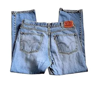 Levi's 505 Vintage Regular Fit Light Wash Denim‎ Jeans Women's W38 L30 thumbnail 3
