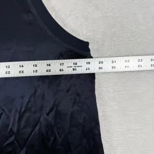 Michael Stars Navy Blue Sleeveless Satin Finish Tank Top DST005 Womens‎ Medium thumbnail 3