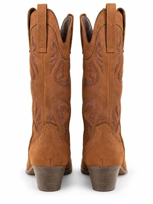 Sugar Tammy Western Cowboy Boots Women’s 7 Brown Embroidered Pointed Toe thumbnail 5