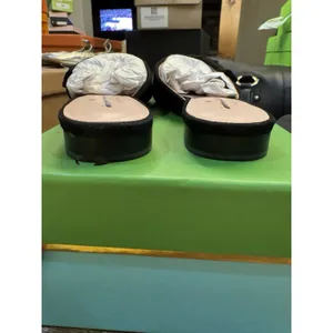 Kate Spade BLACK Women's Fayrn Point Toe Mules‎ Size US 7.5 M Suede Ruffle thumbnail 6