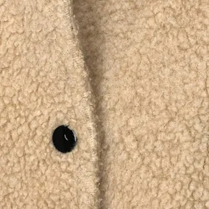 Movint Colorblock Raglan Sleeve Fleece Bomber Jacket L Black Tan Teddy thumbnail 5