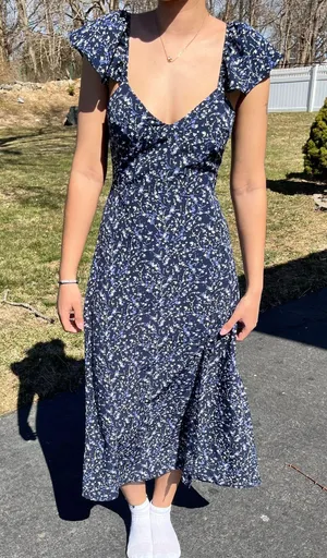 Altar’d State Floral Midi Dress thumbnail 1