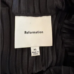 Reformation Spencer Knit Top In Black Size XL thumbnail 4