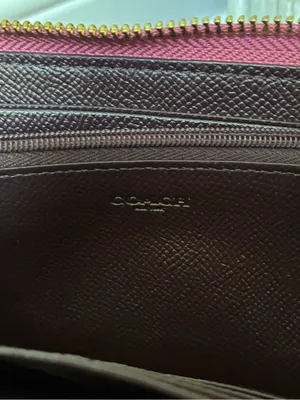 Coach Metallic Crossgrain Leather Zip-Around Long Wallet F21068 thumbnail 12