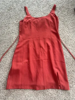 Abercrombie - 90s Slip Mini Dress - Medium, Red (NWT) thumbnail 1