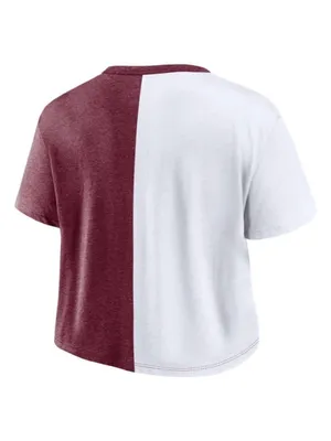 NCAA Arizona State Sun Devils Women's Split Color Block Cropped T-Shirt Size S thumbnail 3