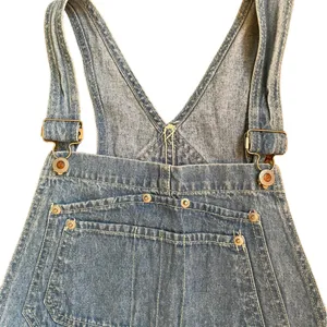 Vintage E.N.U.F Blue Denim Jeans Cargo Short Overalls Women’s Size Medium thumbnail 7