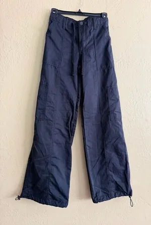 Celebrity Pink Black Wide-Leg Cargo Pants thumbnail 1