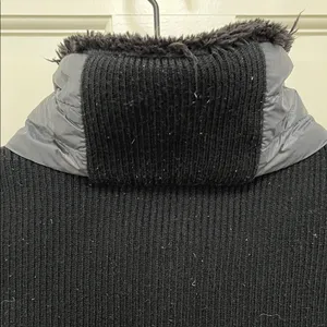 Calvin Klein Black and Gray Duck Down Filled Full Zip Puffer Vest - Size Large thumbnail 8