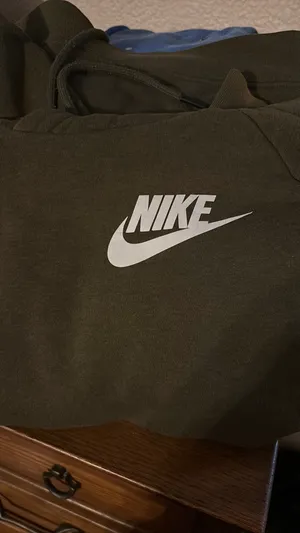 Nike Olive Green Hoodie Pullover thumbnail 5