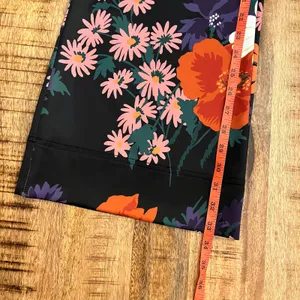 STAUD Austin Pants Size 4 Satin Floral‎ Bloom Flares Black Daisy Retro Festival thumbnail 12