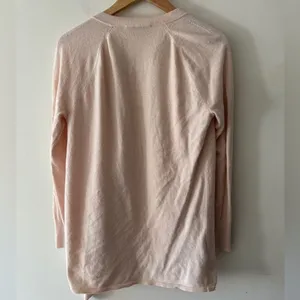 Loft‎ Light Pink Waterfall Draped Cardigan - Wool Blend thumbnail 2