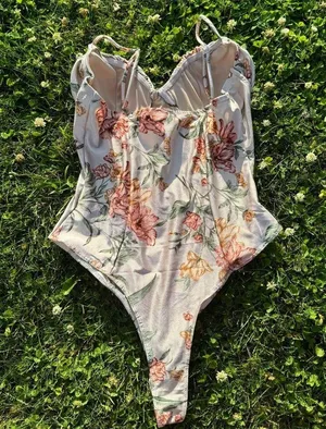 Romantic Pastel Floral Body Suit thumbnail 4