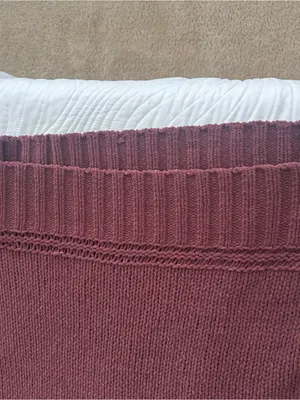 aerie Ribbed Turtleneck Sweater in Mauve size small but is oversized thumbnail 4