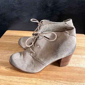 Toms Lunata Tan Burnished Heeled Ankle‎ Boots Size 8.5 thumbnail 2