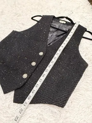 Jason Wu Vest in Black Sparkle Large thumbnail 5