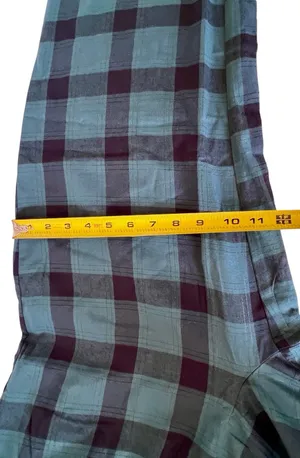 Victorias Secret Pink Pajamas Sz M Flannel Forrest Green Black Plaid Cotton NWT thumbnail 6