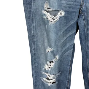 American Eagle Boy Crop Jeans Women's 10 Distressed Medium Wash Baggy Relaxed thumbnail 6