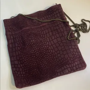 Free People Burgundy Suede Crossbody thumbnail 3