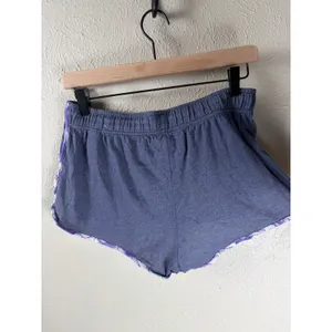 Y2K VS PINK Micro Mini Shorts Size Small Purple Loungewear Preppy Athleisure thumbnail 8