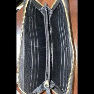 MICHAEL KORS Large Black Pebble Leather Zip‎ Around Wallet 8”x4” thumbnail 3