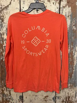 Women's Columbia long sleeve tshirt, coral, size small thumbnail 4