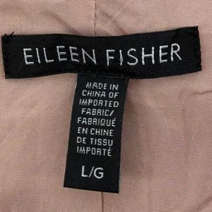 Eileen Fisher Blazer Women Large Pink Stretch Tencel Open Front Shawl S18DKA thumbnail 4