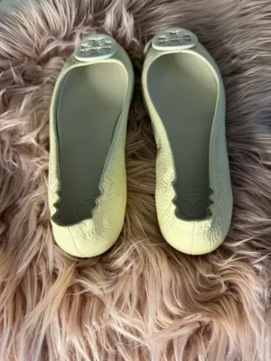 Tory Burch Minnie Travel Ballet Flats Light Cream Size 7,5 thumbnail 4