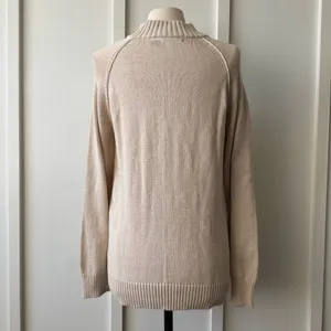 Jeanne Pierre 100% Cotton Mock Neck Sweater thumbnail 5