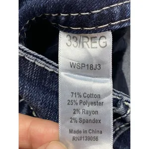 Shyanne‎ Jeans Women's 39 Medium Wash Blue Embroidered Pockets boot cut thumbnail 8
