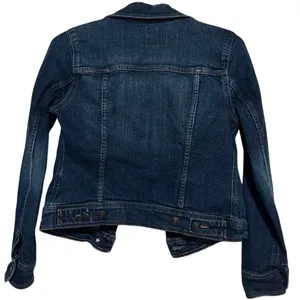 Old Navy‎ Women's Blue Denim Jean Button Up Jacket Front Side Pockets Size XS thumbnail 2
