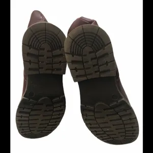 Steve Madden Maximus Burgundy Double Buckle Leather Boot Charcoal Sherpa Lined thumbnail 3