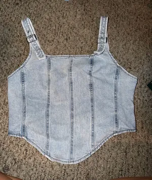 Wild Fable Denim corset target thumbnail 1