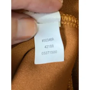 Spanx AirEssentials Half Zip Pullover Butterscotch Orange Soft Lounge Top Small thumbnail 8
