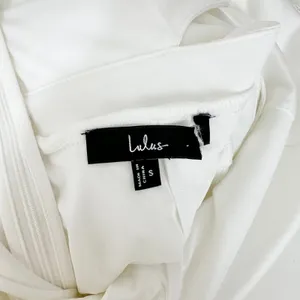 NEW Lulus Moments to Remember White Sleeveless Wide Leg Cutout Jumpsuit Small thumbnail 6