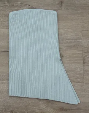 Aritzia Wilfred Blue Teal Strapless Cut Out Tube Top thumbnail 1