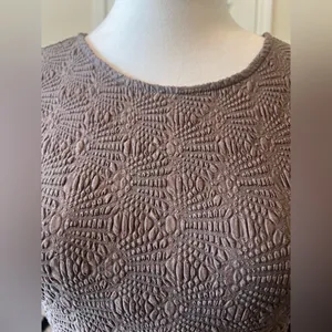 Zara Brown Fitted Long Sleeve Crop Top thumbnail 6