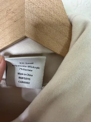 Varley Portland High Neck Midlayer Sweater Top Ivory Cream Womens Size XXS thumbnail 8