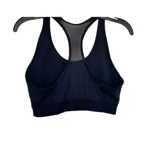 Adidas Top Cropped Activewear Sz Small Womens Sports Bra Logo Mesh Work Out Gym thumbnail 9