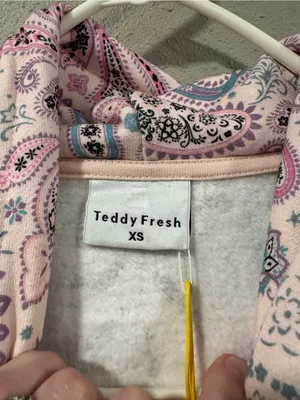 NWT Teddy Fresh Paisley Oversized Hoodie thumbnail 3