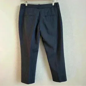 Zara Woman Navy Blue‎ Pin Dot Stripes Business Casual Pants Size M thumbnail 8