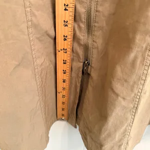 Anthropologie‎ Zip-Front Corset Midi Dress Womens XS Smocked Back Halter Olive thumbnail 16