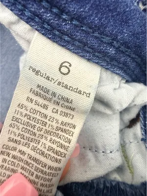 American Eagle Womens 6 Regular Stretch Skinny Jeans Double Button Distressed thumbnail 5