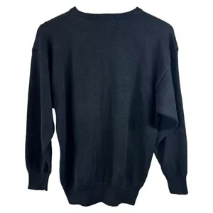 Vintage 80's/90's Jade Black Sequin Embellished Cotton Ramie Sweater Size Large thumbnail 5