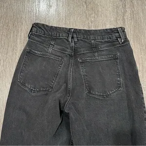 EUC Good American Good ’90s Black Wash Straight Leg Jeans Size 6/28 thumbnail 8