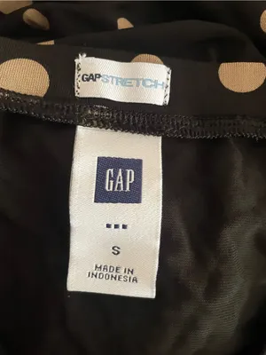 GAP Y2K Vintage Stretch Polka Dot A-Line Knee Length Mini Skirt Small thumbnail 2