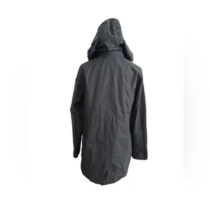 d.e.t.a.i.l.s INTL Black Hooded‎ Rain Jacket Water Resistant Mesh Utility M thumbnail 7